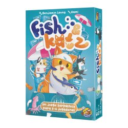 Caja juego de mesa Fish And Katz de Heiderbar games por Asmodee Chile en Aldea juegos tienda juegos de mesa