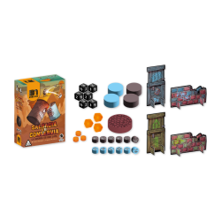 Componentes juego de mesa de destreza Salsacia vs Conservia, entretenido juego familiar de 31 minutos