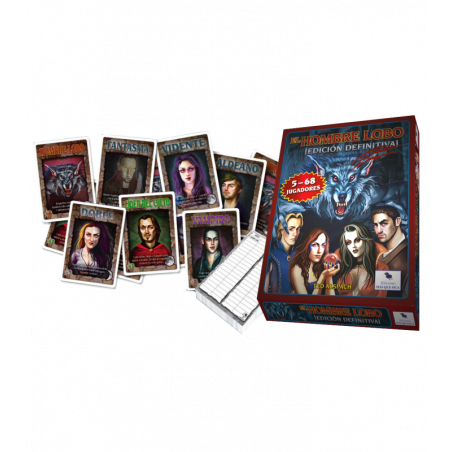Componentes  Juego de Mesa El Hombre Lobo Edicion Definitiva