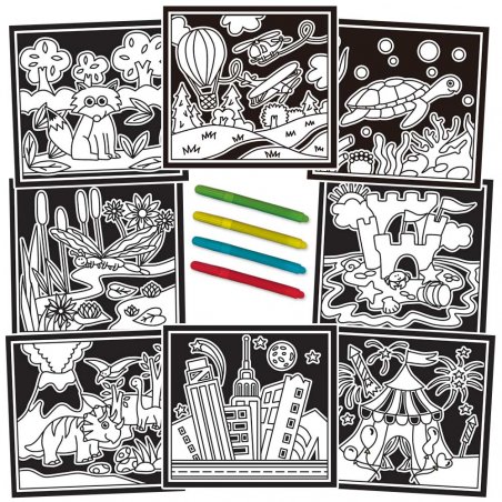 Componentes Libro para Colorear Travel Velvet Pictures - Cuadros de Terciopelo