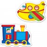 Componentes Juego de mesa Set puzzle 2 piezas transporte