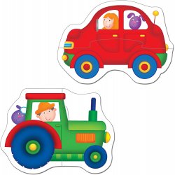 Componentes Juego de mesa Set puzzle 2 piezas transporte