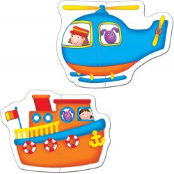 Componentes Juego de mesa Set puzzle 2 piezas transporte