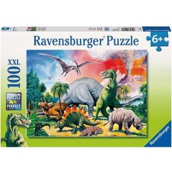Puzzle Among the Dinosaurs 100 XXL