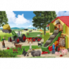 Componentes Puzzle Mundo Granja 60 piezas + 2 figuras Schleich