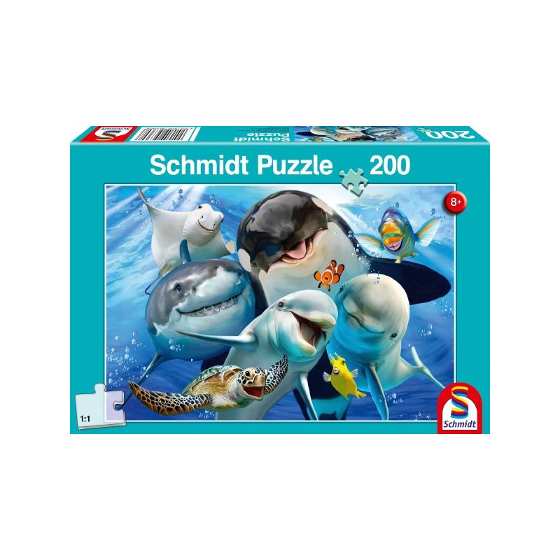 Puzzle animales del agua 200 piezas