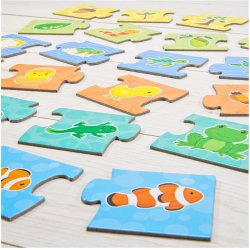 Componentes Juego de mesa Puzzle Secuencia de Crecimiento - How Things Grow Puzzle