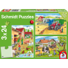 Puzzle 3 x 24 - La granja