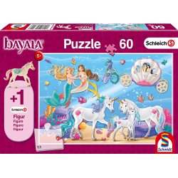 Puzzle La Magia de las Sirenas Bayala 60 piezas + 1 Figura Schleich