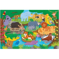 Componentes Juego de mesa Puzzle Gigante Suelo - Alfabeto de Animales