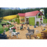 Componentes Puzzle 40 Piezas - Mundo Granja  + 2 Figuras Schleich - Farm World