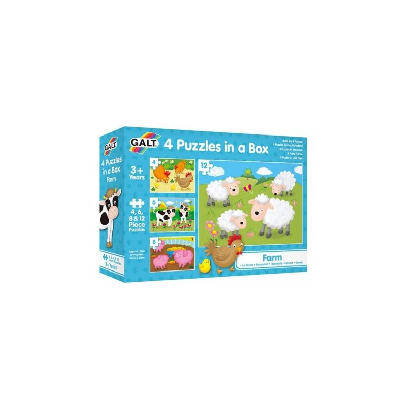 Puzzle Set 4 Puzzles Granja - Farm