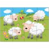 Componentes Puzzle Set 4 Puzzles Granja - Farm