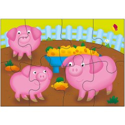 Componentes Puzzle Set 4 Puzzles Granja - Farm