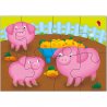 Componentes Puzzle Set 4 Puzzles Granja - Farm