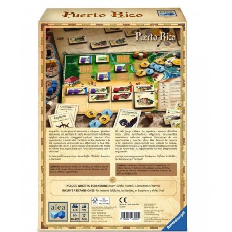 Componentes Juego de Mesa Puerto Rico