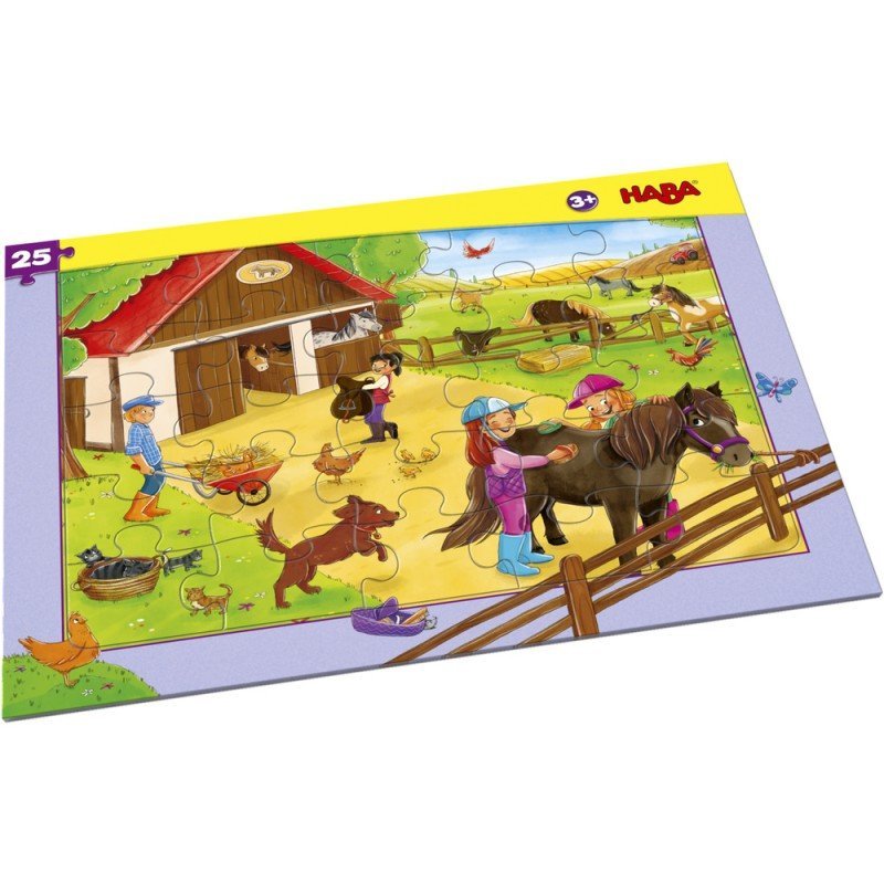 Puzzle 25 Piezas Enmarcado - Granja de los Caballos