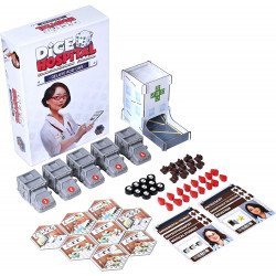 Componentes Juego de Mesa Dice Hospital: Expansión DELUXE