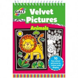 Libro para Colorear Velvet Pictures - Cuadros de Terciopelo Animales