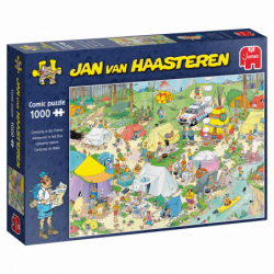 Puzzle Jan van Haasteren – Camping in the Forest 1000 Piezas