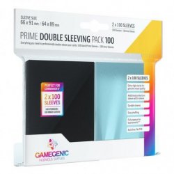 Fundas para cartas GG: PRIME Double Sleeving Pack 100 (66 X 91 mm)/(64 x 89 mm)
