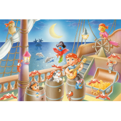 Componemtes Puzzle 3 x 48 - Piratas