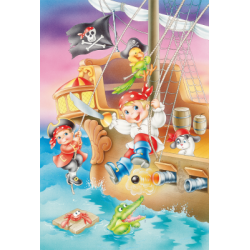 Componemtes Puzzle 3 x 48 - Piratas