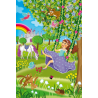 Componemtes Puzzle 3 x 48 - Princesas en el jardín