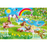 Componemtes Puzzle 3 x 48 - Princesas en el jardín