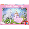 Puzzle 100 Piezas - Princesa y Unicornio