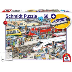 Puzzle Estación del Tren 60 Piezas + Tren
