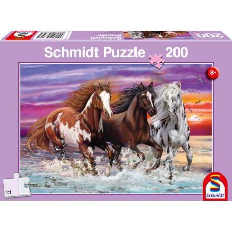 Puzzle Caballos en el Agua 200 Piezas