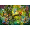 Componentes Puzzle Hadas en el Bosque 200 Piezas + Varita Mágica