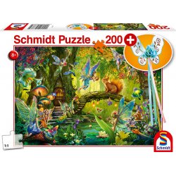 Puzzle Hadas en el Bosque 200 Piezas + Varita Mágica