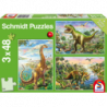 Puzzle 3 x 48 - Dinosaurios