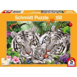 Puzzle 150 Piezas - Familia de Tigres