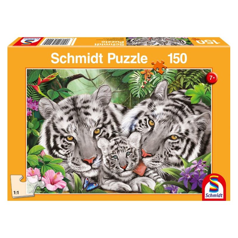 Puzzle 150 Piezas - Familia de Tigres