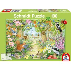 Puzzle 100 Piezas - Animales en el Bosque