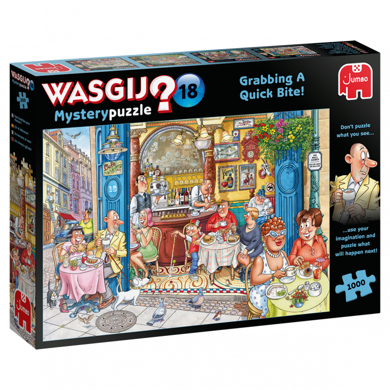Puzzle Wasgij Mystery 18 - Grabbing a Quick Bite 1000 Piezas