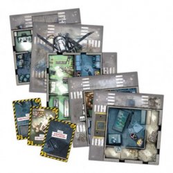 Componentes Juego de Mesa Zombicide Segunda Edición Fort Hendrix (Expansión)