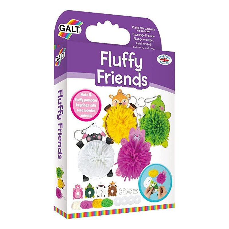 Manualidades Llaveros Pomposos - Fluffly Friends
