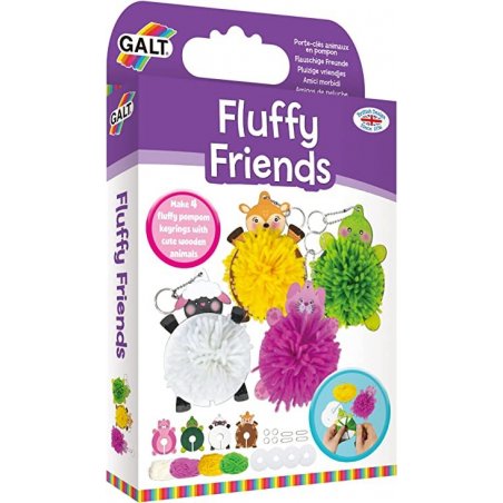 Manualidades Llaveros Pomposos - Fluffly Friends