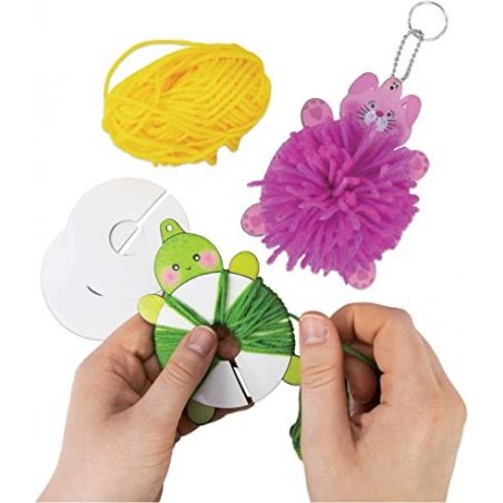 Manualidades Llaveros Pomposos - Fluffly Friends