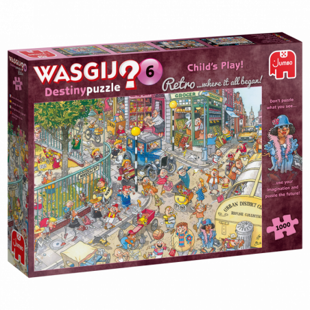 Puzzle Wasgij Retro Destiny 6 - Chid's Play! 1000 Piezas