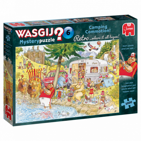 Puzzle Wasgij Retro Mystery 6 - Camping Commotion! 1000 Piezas