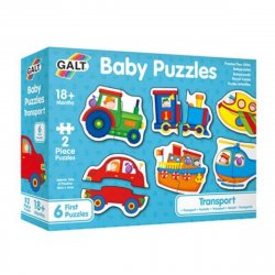 Juego de mesa Set puzzle 2 piezas transporte