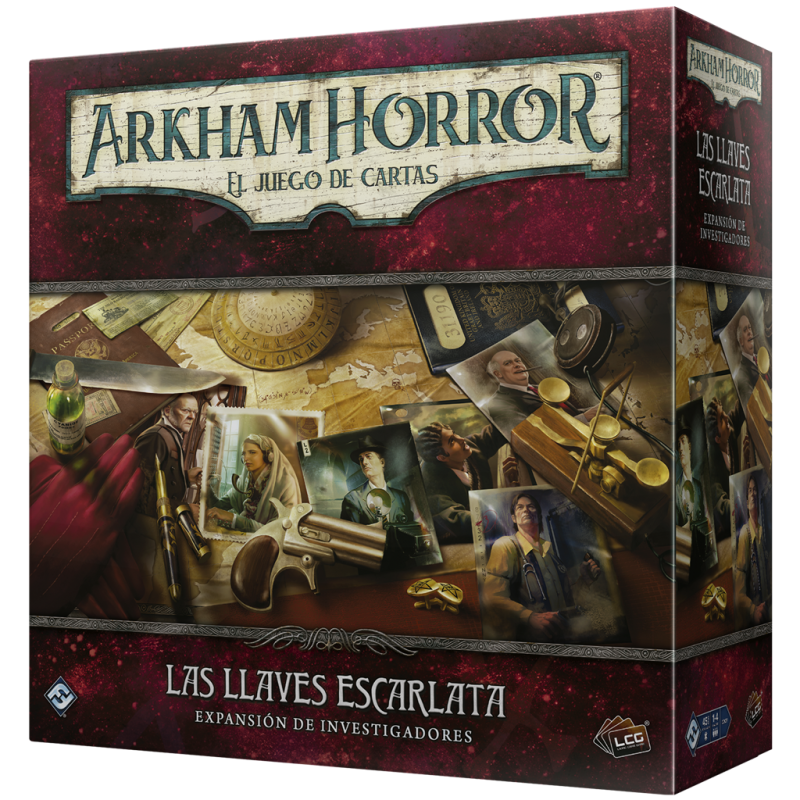 Juego de Mesa Arkham Horror LCG: Las Llaves Escarlata (Expansión Investigadores)