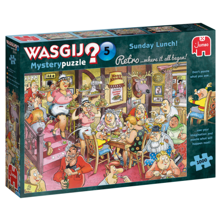 Puzzle Wasgij Retro Mystery 5 - Sunday Lunch! 1000 Piezas