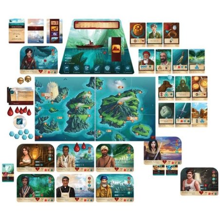 Componentes Juego de Mesa Sleeping Gods