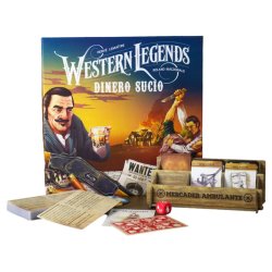 Componentes Juego de Mesa Western Legends - Expansión Dinero Sucio